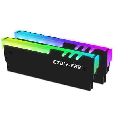 EZDIY  RAM Heatsink V1-Black-2 Pack EZDPI061-2-A (メモリ用ヒートシンク 2個入 ブラック) 