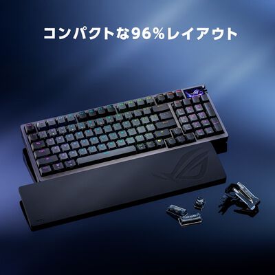 ASUS  ROG Azoth 96 HE Lite Gaming Keyboard (M902 ROG AZOTH 96 HE L/BLK/HFXV2/US/PBT) 