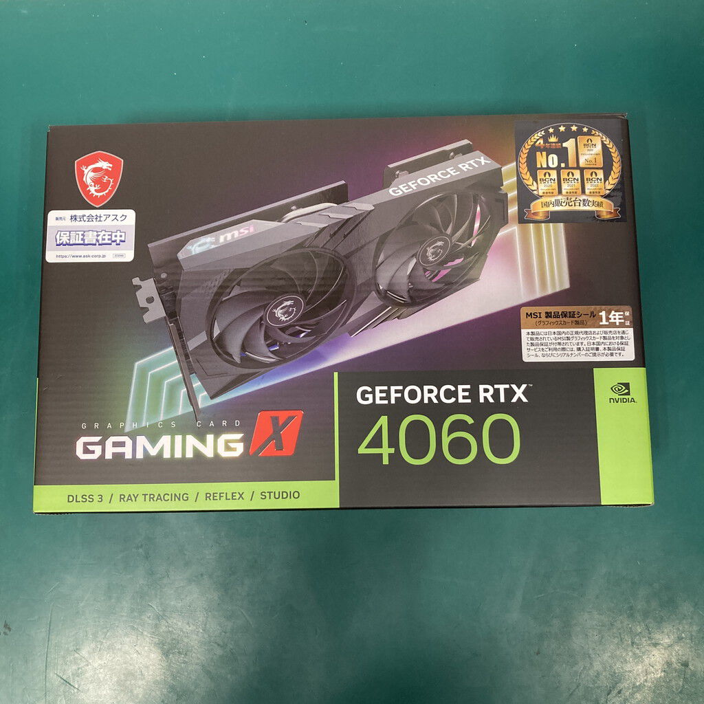 中古 MSI GeForce RTX 4060 GAMING X 8G (RTX4060 8GB) 158793
