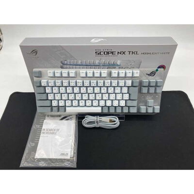 【郡山安積店】中古  ASUS ROG Strix Scope NX TKL Moonlight White 赤軸 [White/Gray] 4640002498 