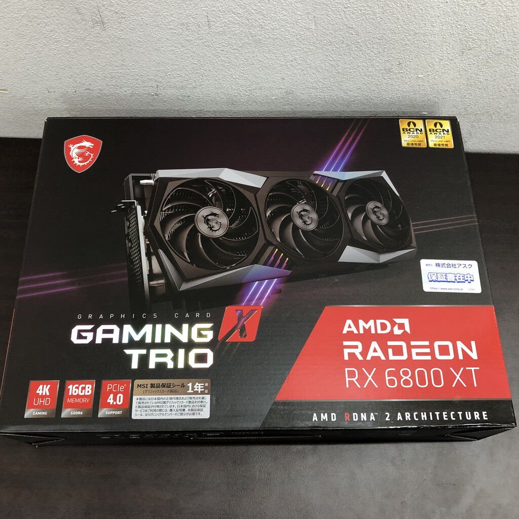 AMD RADEON RX6800XT MSI　動作品　中古 AMD RADEON RX6800XT MSI 動作品 中古 MSI 〔中古〕Radeon RX 6800 XT