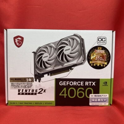 【千葉店】中古  MSI GeForce RTX 4060 VENTUS 2X WHITE 8G OC (RTX4060 8GB) 188919 