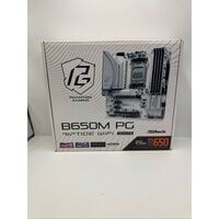 中古  ASRock B650M PG Riptide WiFi White(B650 AM5 mATX) 168307 
