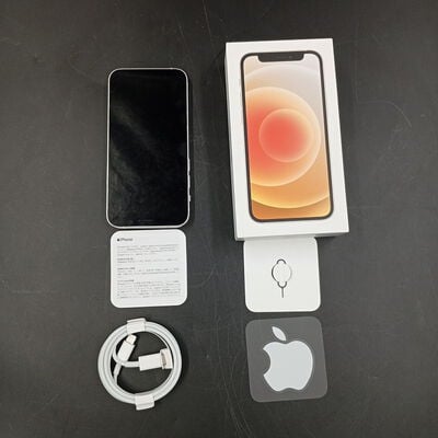【大須店】中古  【SIMロック解除済み】【docomo】Apple iPhone12 mini 5.4インチ 64GB (ホワイト)  MGA63J/A 155604 