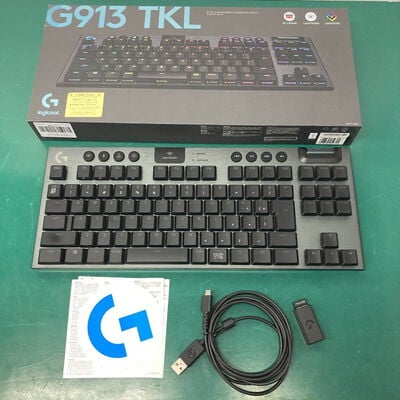 【神戸・三宮店】中古  ﾛｼﾞｸｰﾙ G913-TKL-LNBK (無線 RGB ｹﾞｰﾐﾝｸﾞｷｰﾎﾞｰﾄﾞ) 3430005503 
