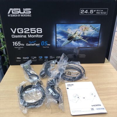 【甲府飯田店】中古  ASUS VG258QR-G(24.5"W 1D1H1DP 0.5ms TN 165Hz) 4720002758 