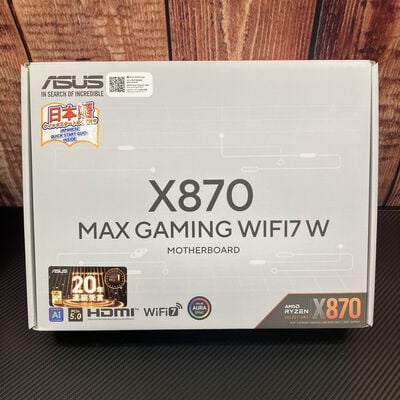 【富士青葉店】中古  ASUS X870 MAX GAMING WIFI7 W (X870 AM5 ATX DDR5) 5070001888 