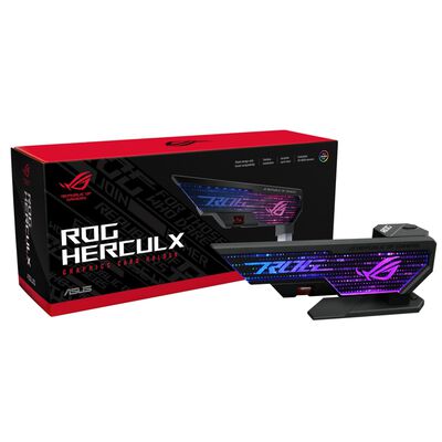 ASUS  ROG Herculx Graphics Card Holder Black (XH01 ROG HERCULX GRAPHICS CARD HOLDER) 