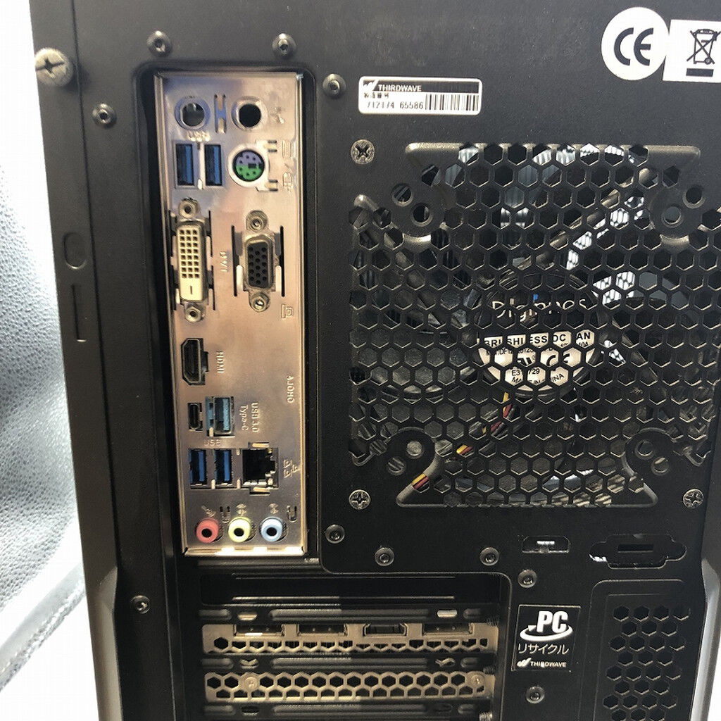 中古 THIRDWAVE GALLERIA ZZ(i7 8700K/16GB/SSD525GB/HDD3TB