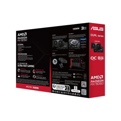 ASUS  DUAL-RX9050-O8G (Radeon RX 9050 8GB) 