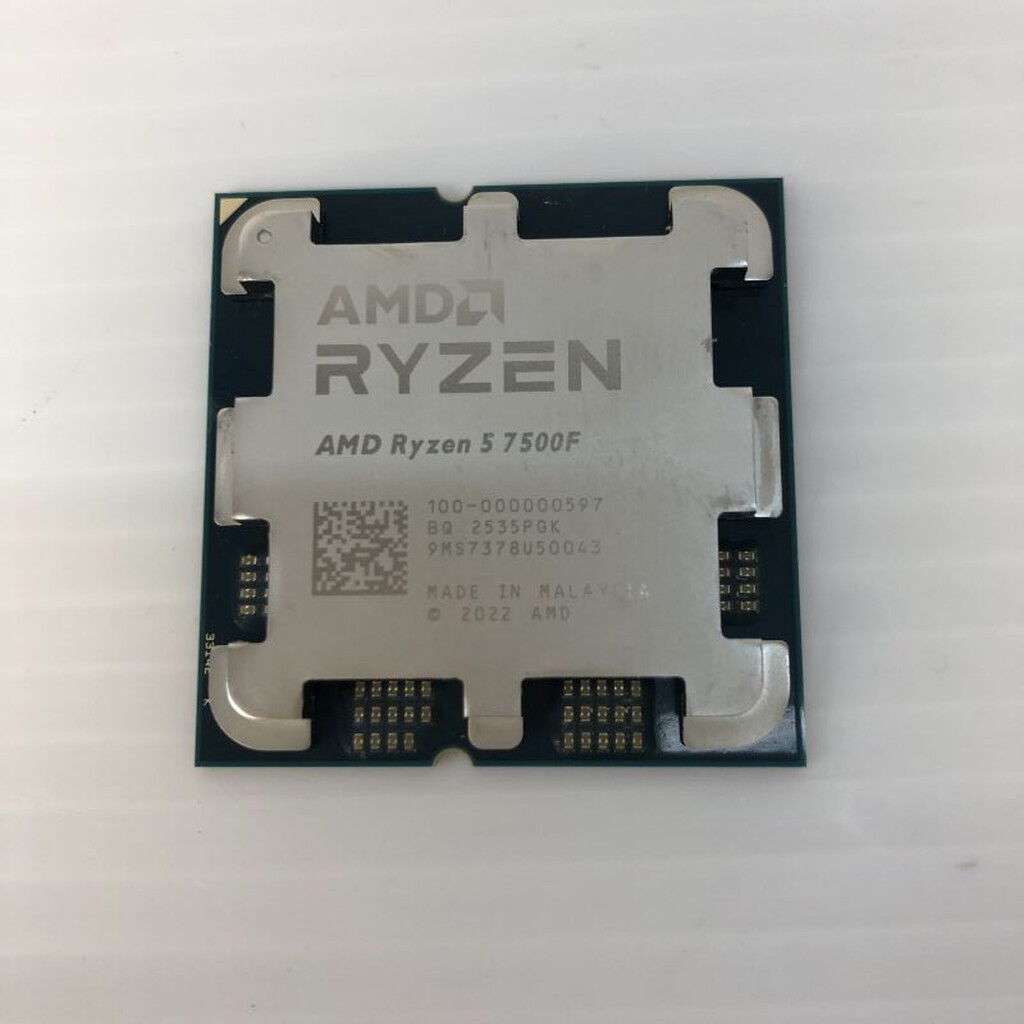 中古 AMD Ryzen 5 7500F (AM5/3.7GHz/38M/C6/T12/65W) 187425 （379765