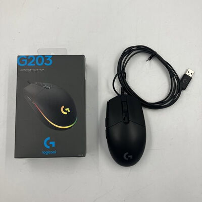 【なんば店】中古  Logicool G203 LIGHTSYNC Gaming Mouse G203-BK (ブラック) 198067 