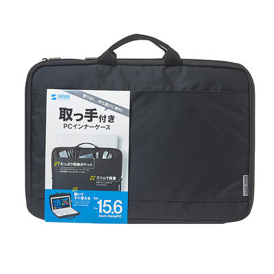 サンワサプライ  IN-GH15BK (16インチワイド 取っ手付きPCインナーケース ブラック) 