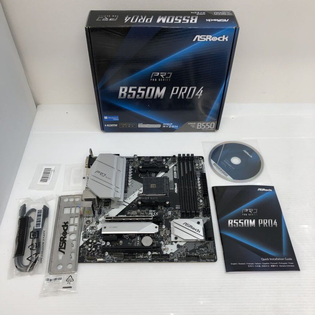 中古 ASRock B550M Pro4 (B550 AM4 mATX DDR4) 142938 （331634