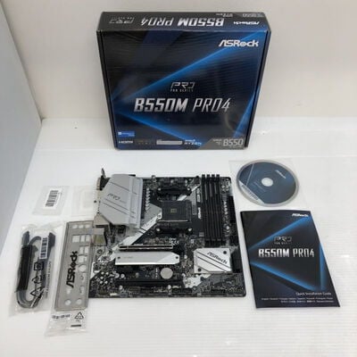 【徳島住吉店】中古  ASRock B550M Pro4 (B550 AM4 mATX DDR4) 142938 