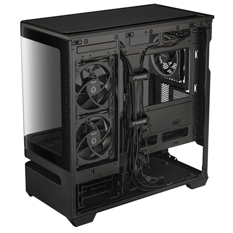 PCケース(自作PC用) asus prime p202 tg argb black ASUS PRIME AP202 TG ARGB BLACK (MicroATX ガラス) ｜ パソコン