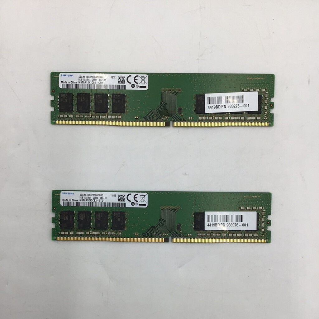 中古 8GB 2枚組(合計16GB) PC4-21300/DDR4-2666 デスクトップ用 190926