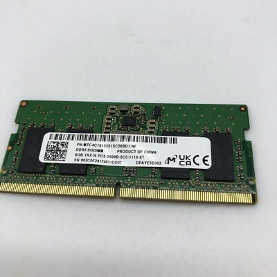 【宇都宮鶴田店】中古  PC5-44800 8GB ノート用 177980 