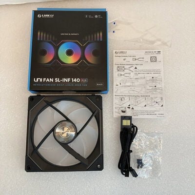 【京都店】中古  Lian Li UF-SLIN140-1B(UNIFANSL-INFINITY140 BK 1PK) 3180006954 