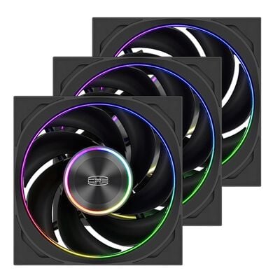 CPS  F7X120R-ARGB-BK3IN1 (3個パック ブラック リバースバージョン) 