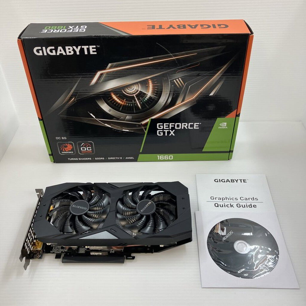 中古 GIGABYTE GV-N1660OC-6GD (GTX1660 6G GDR5) 139180 （358478