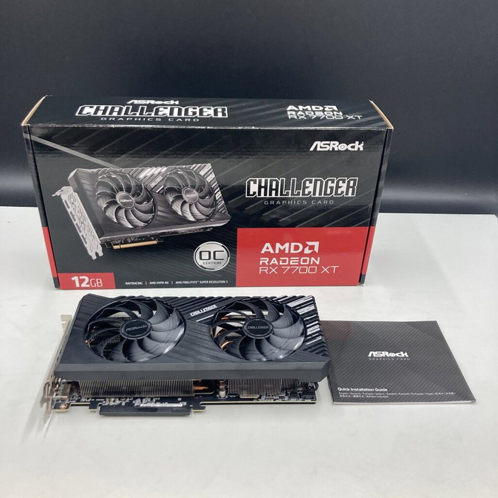 中古 ASRock RX7700XT CL 12GO RX7700XT Challenger OC (RX7700XT 12G