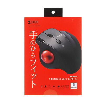 サンワサプライ  MA-BTTB186BK Bluetoothトラックボール（静音・5ボタン・親指操作タイプ） 