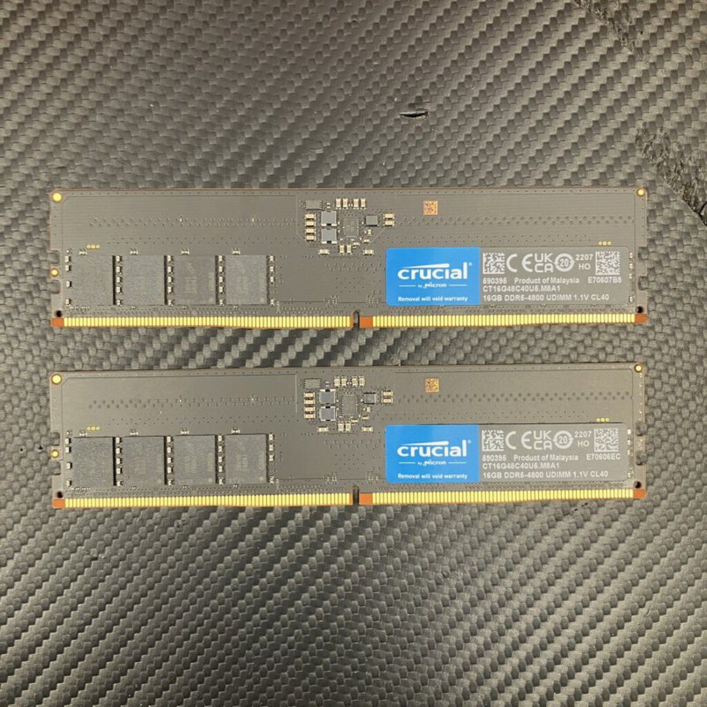 中古 16GB 2枚組(合計32GB) PC5-38400/DDR5-4800 デスクトップ用