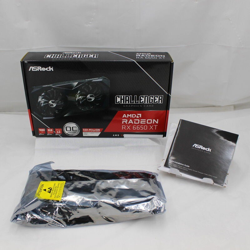 中古 ASRock Radeon RX 6650 XT Challenger D 8GB OC（RX6650XT 8GB