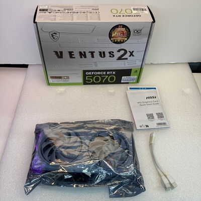 【京都店】中古  MSI GeForce RTX 5070 12G VENTUS 2X OC WHITE (RTX5070 12GB) 3180006578 