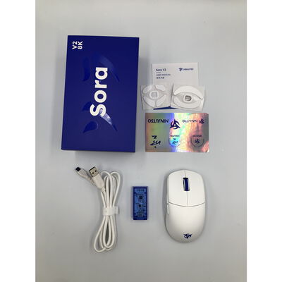 【水戸赤塚店】中古  Ninjutso Sora V2 8K Wireless Gaming Mouse White 4680003629 