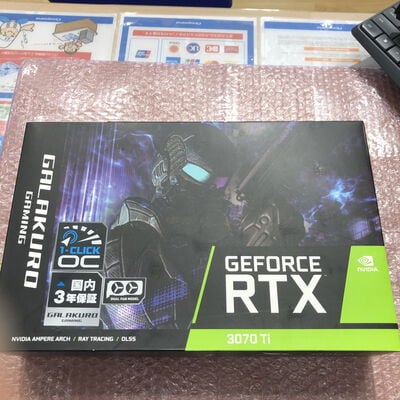 【宮崎恒久店】中古  玄人志向 GG-RTX3070Ti-E8GB/DF GALAKURO GAMING（RTX3070Ti 8GB） 3480037337 
