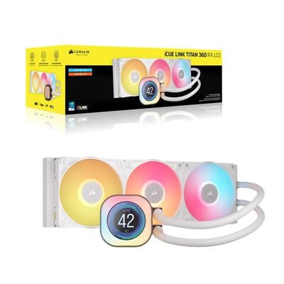 Corsair  iCUE LINK TITAN 360 RX RGB LCD White CW-9061026-WW (ホワイト) 