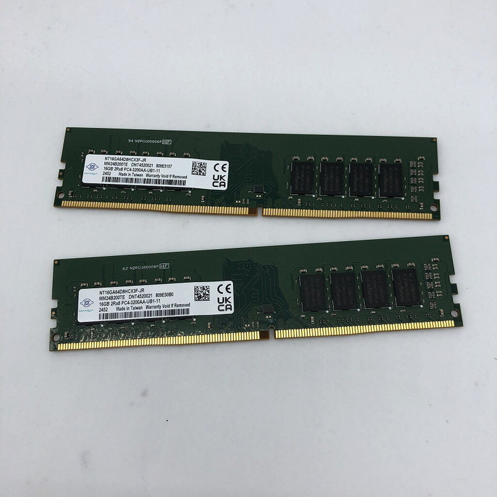 中古 16GB 2枚組(合計32GB) PC4-25600/DDR4-3200 デスクトップ用