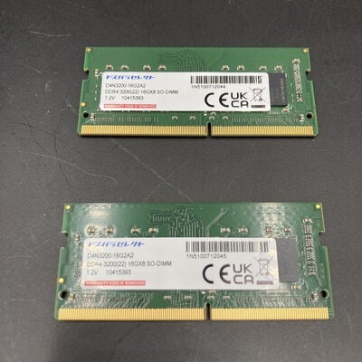 【熊本浜線店】中古  ﾄﾞｽﾊﾟﾗｾﾚｸﾄ D4N3200-16G2A2(DDR4 PC4-25600 SO16GBx2) 5370000550 