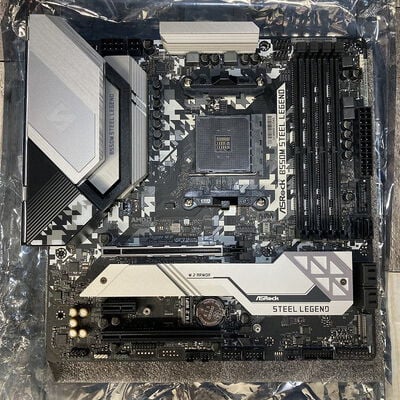 【広島店】中古  ASRock B550M Steel Legend (B550 AM4 mATX DDR4) 142939 