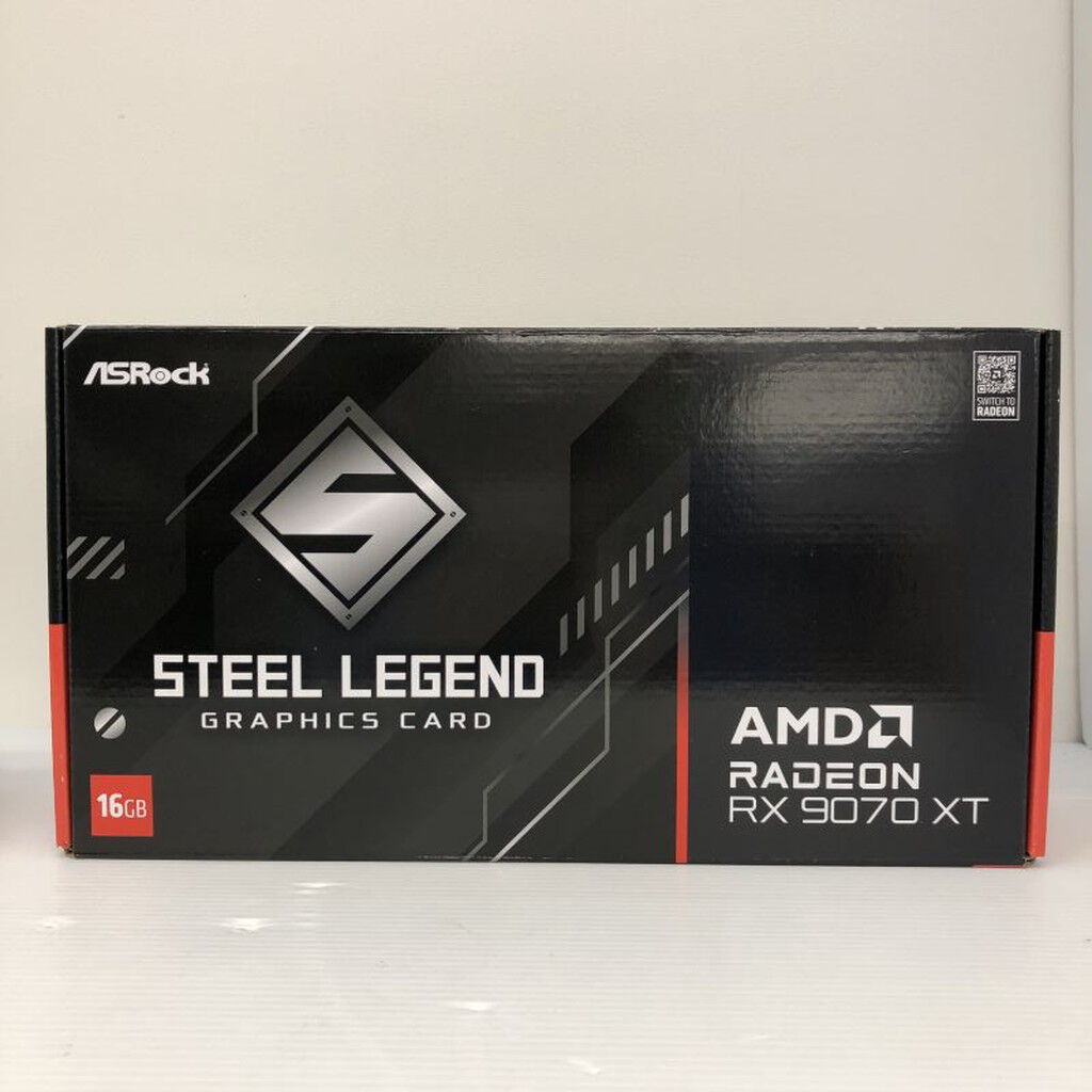 中古 ASRock Radeon RX 9070 XT Steel Legend Dark16GB（RX9070XT 16GB