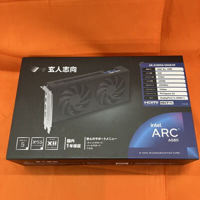 【なんば店】中古  玄人志向 AR-A580D6-E8GB/DF (Intel Arc A580 8G) 166360 