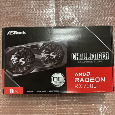 【宮崎恒久店】中古  ASRock RX7600 CL 8GO (RX7600 Challenger 8G OC) 5160000551 