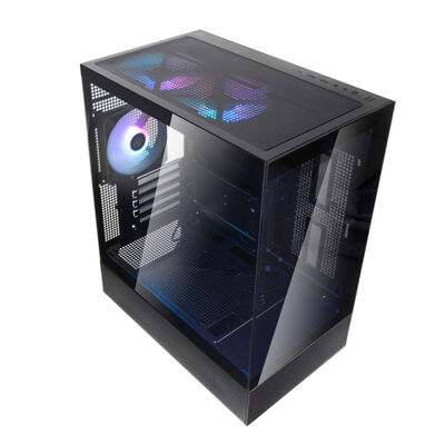 SilverStone  Lucid 04 SST-LD04-B-ARGB (MicroATX ガラス ブラック) 