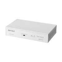 BUFFALO  LSW6-GT-5NS/WH (スイッチングハブ 5ポート ホワイト) 