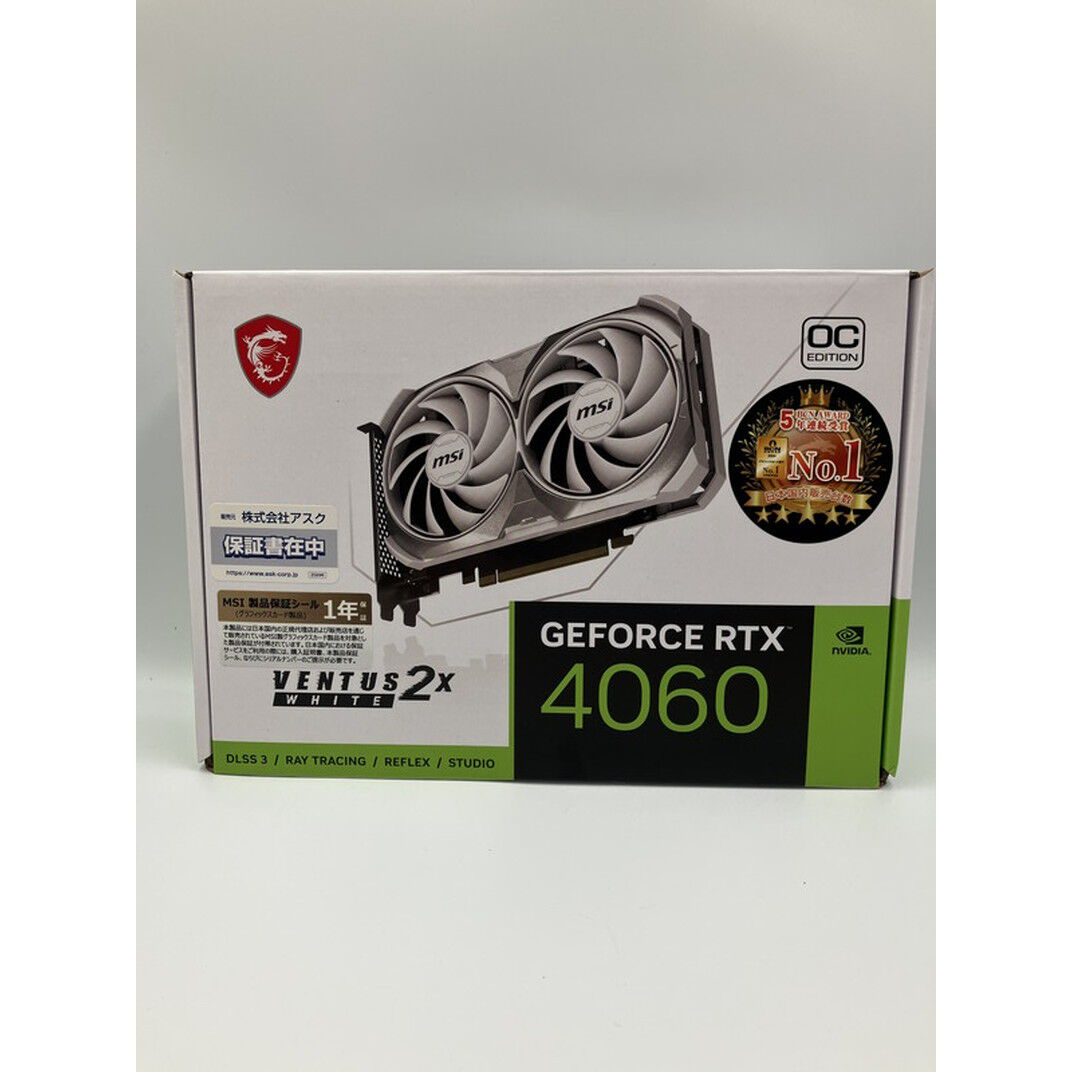 中古 MSI GeForce RTX 4060 VENTUS 2X WHITE 8G OC (RTX4060 8GB