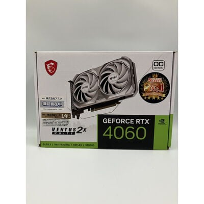 【座間相武台】中古  MSI GeForce RTX 4060 VENTUS 2X WHITE 8G OC (RTX4060 8GB) 4510001804 