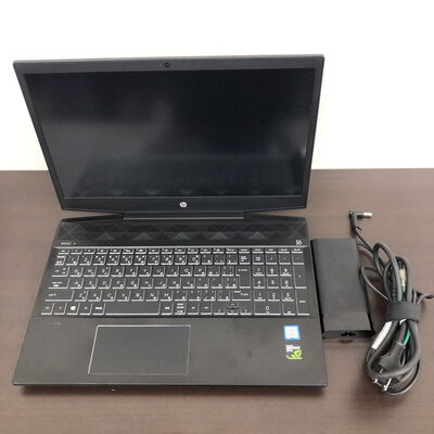 【長野稲里店】中古  HP pavilion Gaming Laptop Model 15-cx0108TX(i7-8750H/16GB/SSD256GB/HDD1TB/GTX1050Ti/W11P) 5110000743 