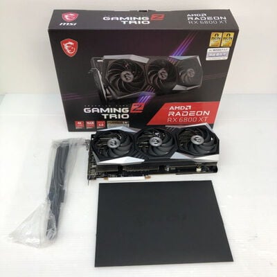 【徳島住吉店】中古  MSI Radeon RX 6800 XT GAMING X TRIO 16G（RX6800XT 16GB） 3480039553 