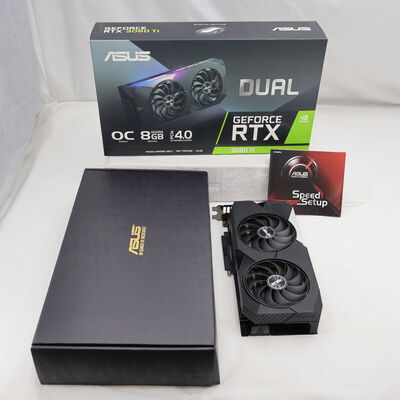 【通販センター】中古  ASUS DUAL-RTX3060TI-O8G (RTX3060Ti 8GB) 144185 