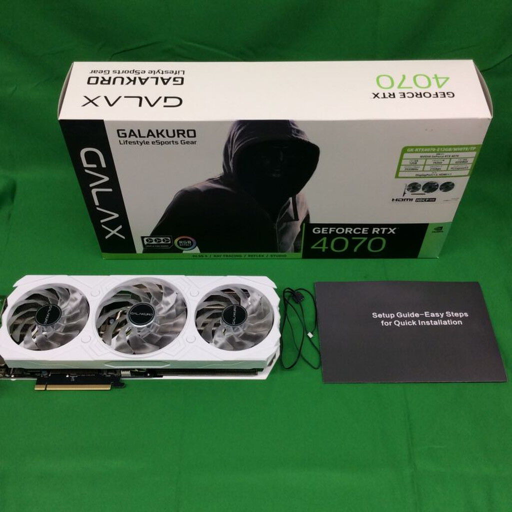 中古 玄人志向 GK-RTX4070-E12GB/WHITE/TP (RTX4070 12GB) 157133