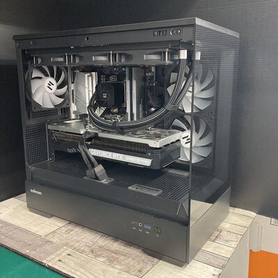 【広島店】中古  中古自作PC(Ryzen 7 5700X3D/32GB/SSD2TB/RTX4070Ti 12GB/GigabitLAN/W11H) 3320005151 