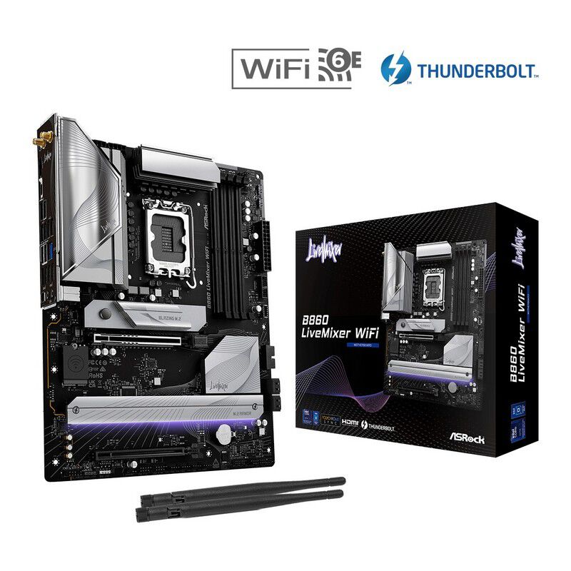 ASRock B860 LiveMixer WiFi (B860 1851 ATX) ｜ パソコン通販の