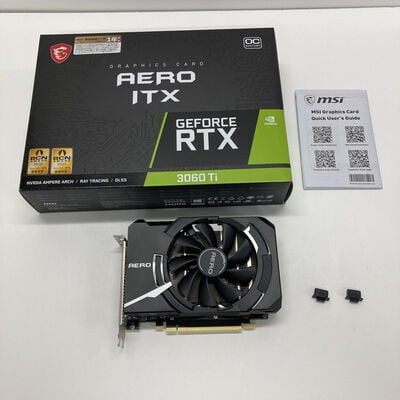 【神戸・三宮店】中古  【LHR版】MSI GeForce RTX 3060 Ti AERO ITX 8G OC LHR (RTX3060Ti 8GB) 3430005951 